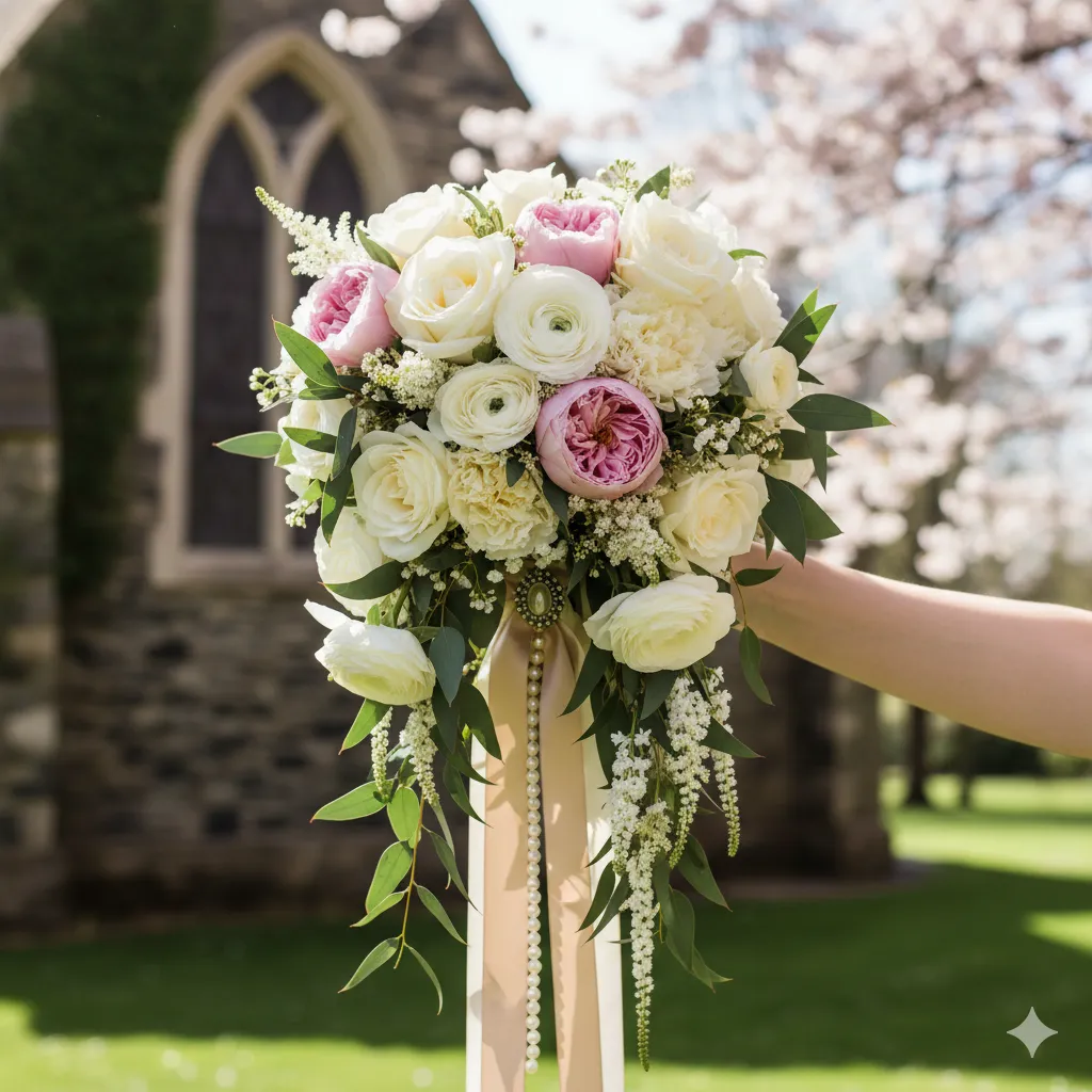 Elegant wedding bouquet arrangement